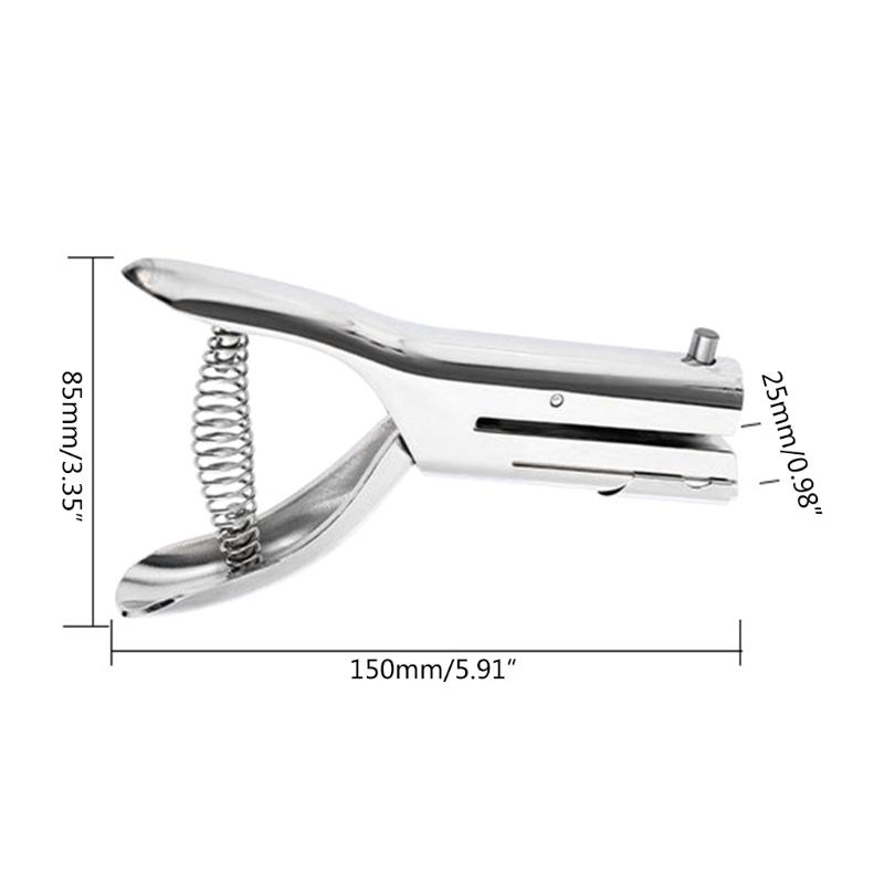 Однодырочный пробойник для длинных расстояний 3 мм 6 мм для ПВХ-карт, ID-карт, бейджей, фотографий, прочный канцелярский пробойник, стабильная работа