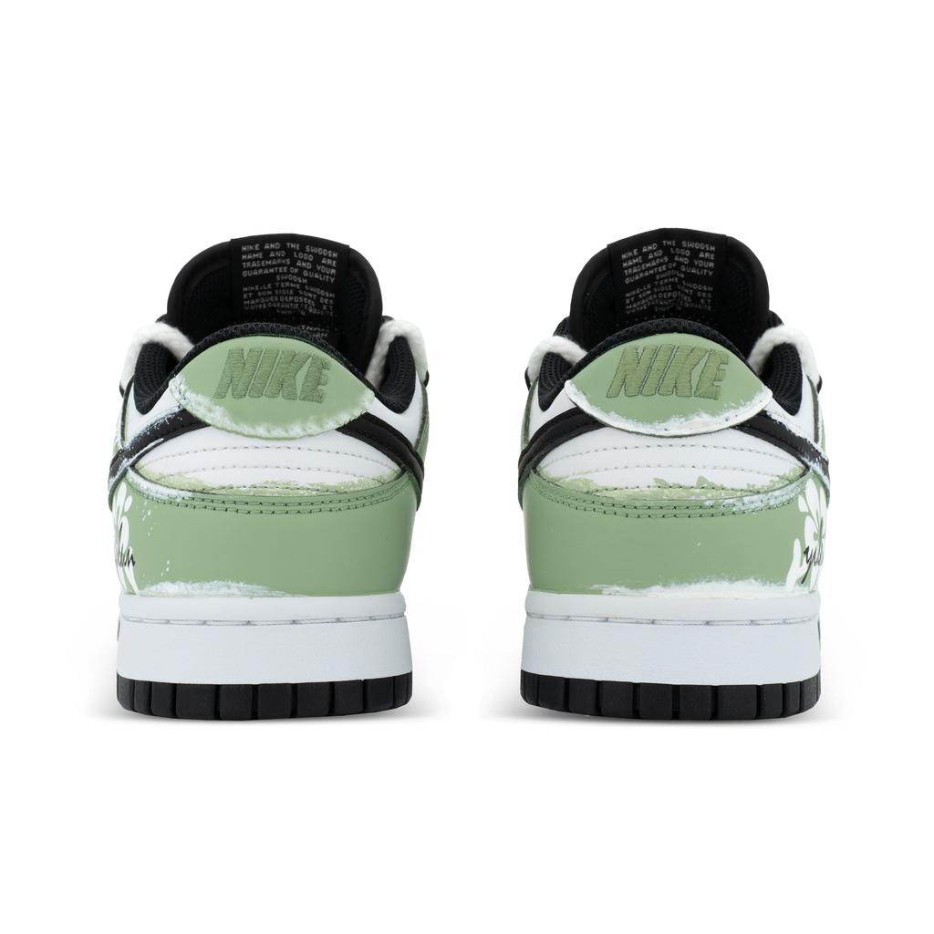 Nike Кроссовки Dunk Matcha Цветочный язык Низкие Скейтбордические Обувь Унисекс Белый Зеленый HF5441-100(team1369-)