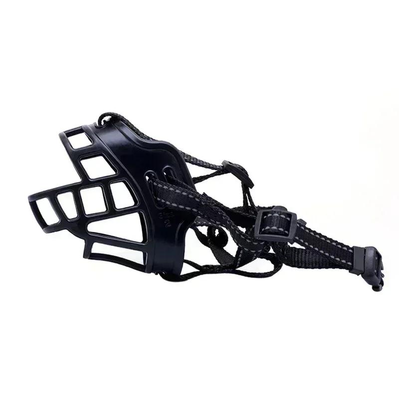 Мягкий клей, регулируемый намордник для собак, жевательная маска против укусов, дышащий намордник для собак, прочная, прочная, корзина, намордник, принадлежности для собак