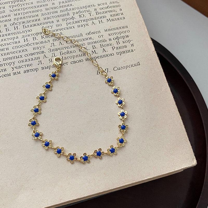 Элегантный браслет с осенней орхидеей для женщин: Простой стиль Мори, идеальный для повседневной носки