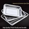 Jingzhou Commercial Stainless Steel Rectangular Tray