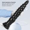 Black 32cm Pointed Extra Long Anal Plug for Outdoor Wear Anal Strip Practice Anal Torture Tool Anal Expansion Tool