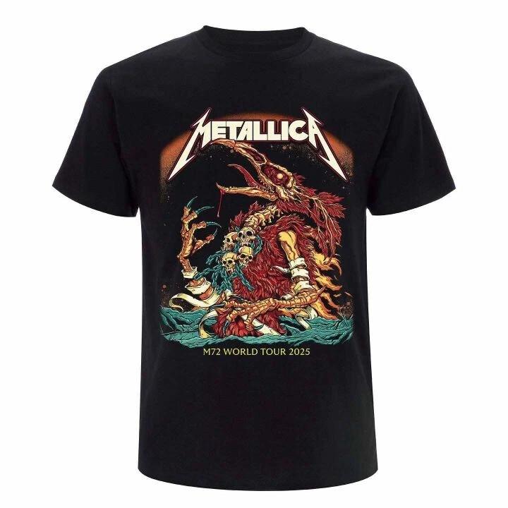 Metallica M72 Tour 2025 Blacksburg VA 2X Never Worn Black Tee Unisex T-Shirt