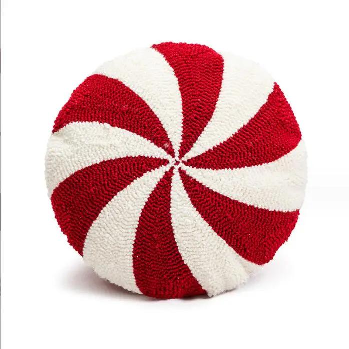 Подушка в стиле ИНС, прикроватная подушка для спальни, наволочка, рождественская красная подушка-конфета, кукла