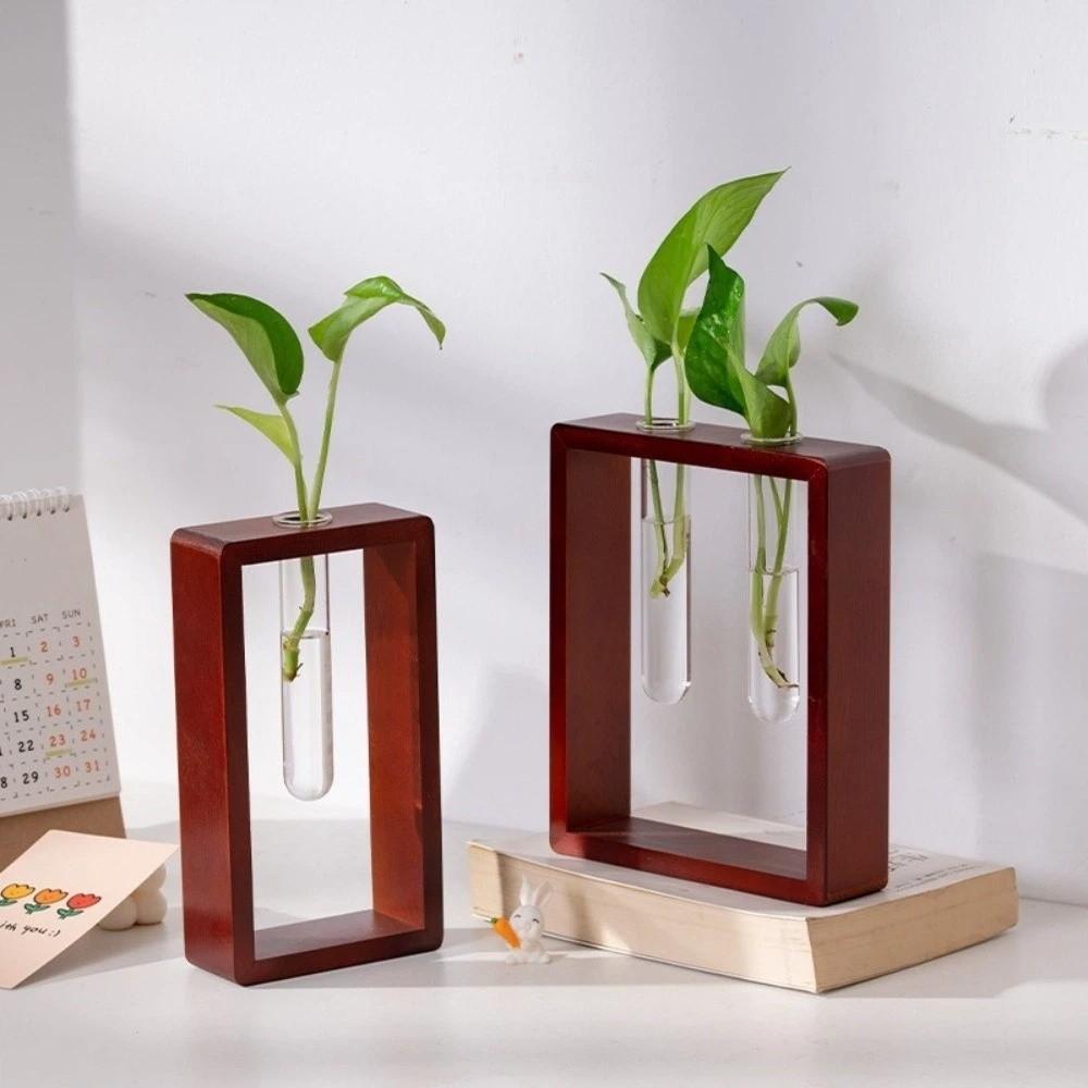 Home Decoration Glass Tube Vase Minimalist Flower Holder Hydroponic Flower Vase Wedding Decoration