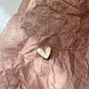 Heart-shaped Necklace & Simple Retro Titanium Steel Earrings - Fashionable, Non-fading Jewelry Set