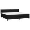 Maison Exclusive - Sommier à lattes de lit avec matelas Noir 200x200 cm Tissu