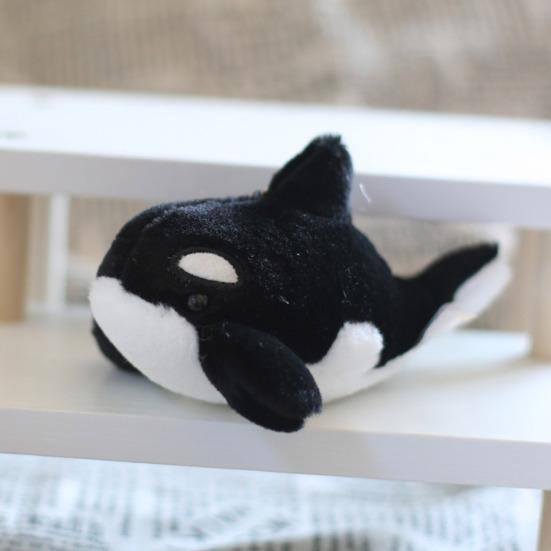 Плюшевый брелок с изображением Кита, милый мультяшный плюшевый орнамент с морским животным, мини-плюшевая кукла, брелок для ключей с подвеской, украшение для рюкзака, подарок для девушки и пары