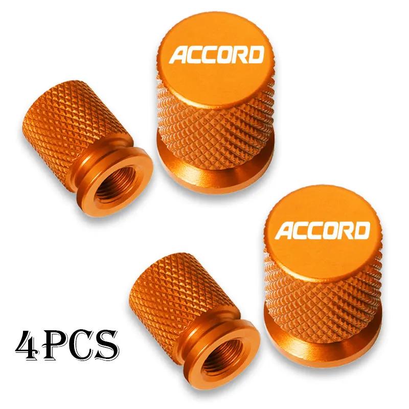 Car Wheel Tire Valve Caps Tyre Stem Covers Airdust Waterproof For Honda ACCORD Car Accessories ydcp00