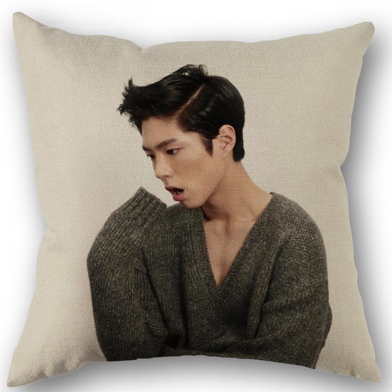 Новая наволочка Kpop с изображением Пак Бо Гома, хлопково-льняная ткань, квадратная наволочка на молнии 45х45 см, свадебная декоративная наволочка