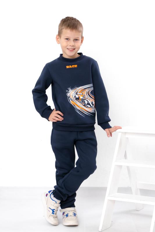 Set – Boys' Warm Sportcar Print Sweatshirt & Pants, Winter 6063-025-33-4-1 HC