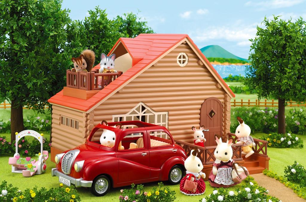 Sylvanian Families Family Trip Series Overnight Family Cottage Co-52