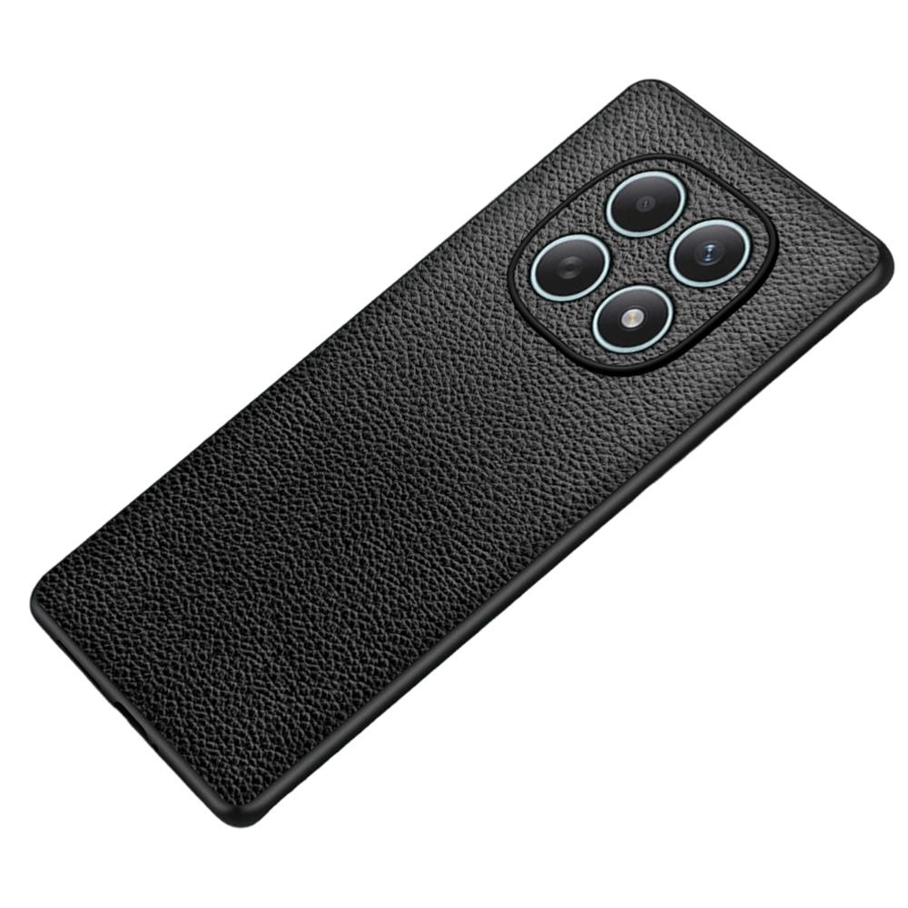 Чехол для телефона для Xiaomi Poco M8 5G/Redmi Note 15 5G (Глобальный)/15 4G (Глобальный) Защитная задняя крышка для телефона из ПУ-кожи с текстурой личи, покрывающая ПК + ТПУ