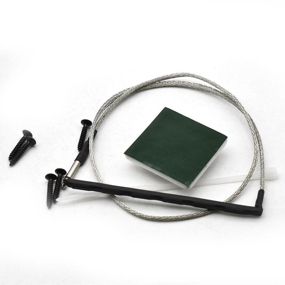 A-4T Oval Four-Section Folk Guitar Pickup EQ Equalizer with Piezo and Rubber Panel