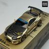 POPRACE 1:64 СЕКРЕТНЫЙ GT300 SUPRA Хромированный Золотой Сплав Модель Автомобиля 277