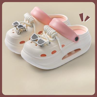 Модная обувь, Нескользящие и Устойчивые к запаху, Сандалии и тапочки на толстой подошве, увеличивающие рост, для улицы