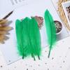 Colorful Party Feathers Craft Natural Goose Feather For Diy Home Decor White Wedding Feathers 100Pcs/Pack Garment Accessories