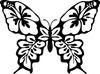 Printtoo Scrap-booking Pattern Butterfly Pattern Коричневый деревянный резиновый квадратный штамп-2 x 2