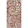 Vidaxl Ogrodowa Dekoracja Ścienna, 105X55 Cm, Stal Kortenowska, Muszle