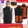 Smart Heated Vest: USB-Powered Temperature Display & Constant Warmth