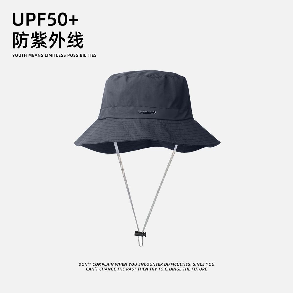 Outdoor hat sun protection bucket hat women's summer big brim visor outdoor hiking UV protection fishing hat
