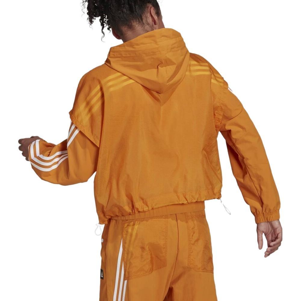 (WMNS) adidas Sportswear Future Icons 3-Stripes Тканая толстовка с капюшоном Спортивная куртка Азиатский размер 'Оранжевый' Женская HA0813