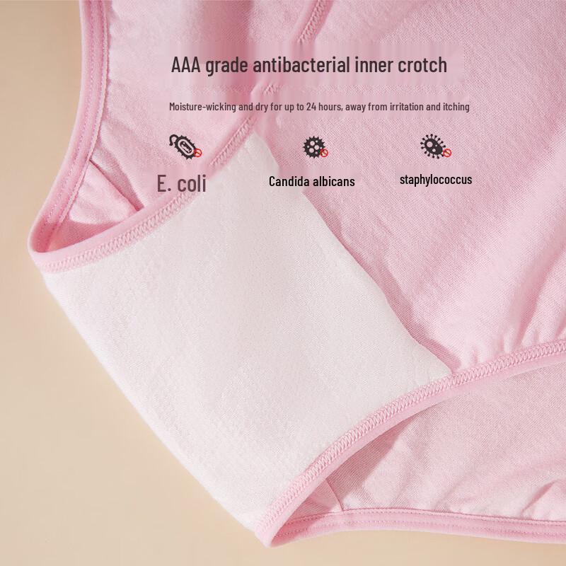 Hengyuanxiang Women's High-Waist Cotton Tummy Control Briefs - 4 Pack