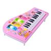 Kids Piano Toy Keyboard Cartoon Multi Function Electronic Instrument for Beginners Pink