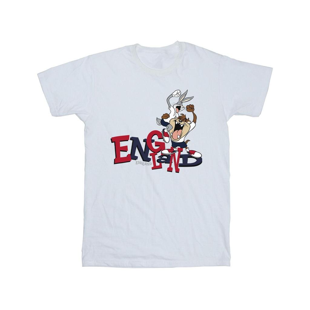 Looney Tunes Mens Bugs & Taz England T-Shirt