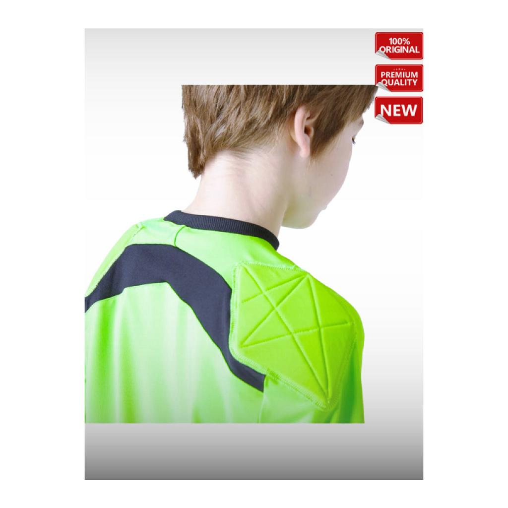 Детская вратарская майка зеленого цвета