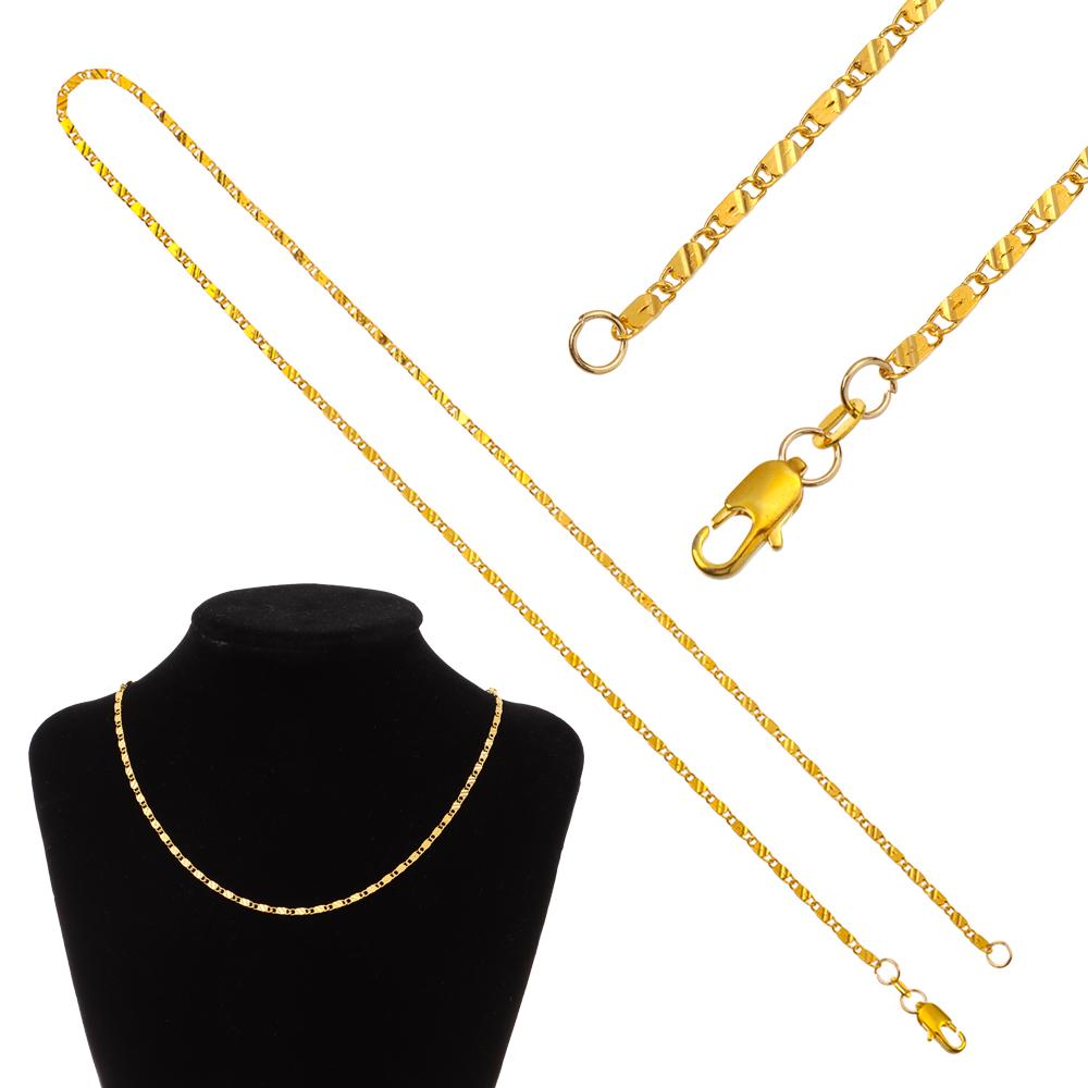 Fashion Exquisite Wholesale Chain Necklace Gold Filled Jewelry 16-30 Inches