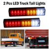 1 пара 10-30 В 20 светодиодных задних фонарей для грузовых автомобилей с прицепом, задний стоп-сигнал, сигнальная лампа, автомобильные фары