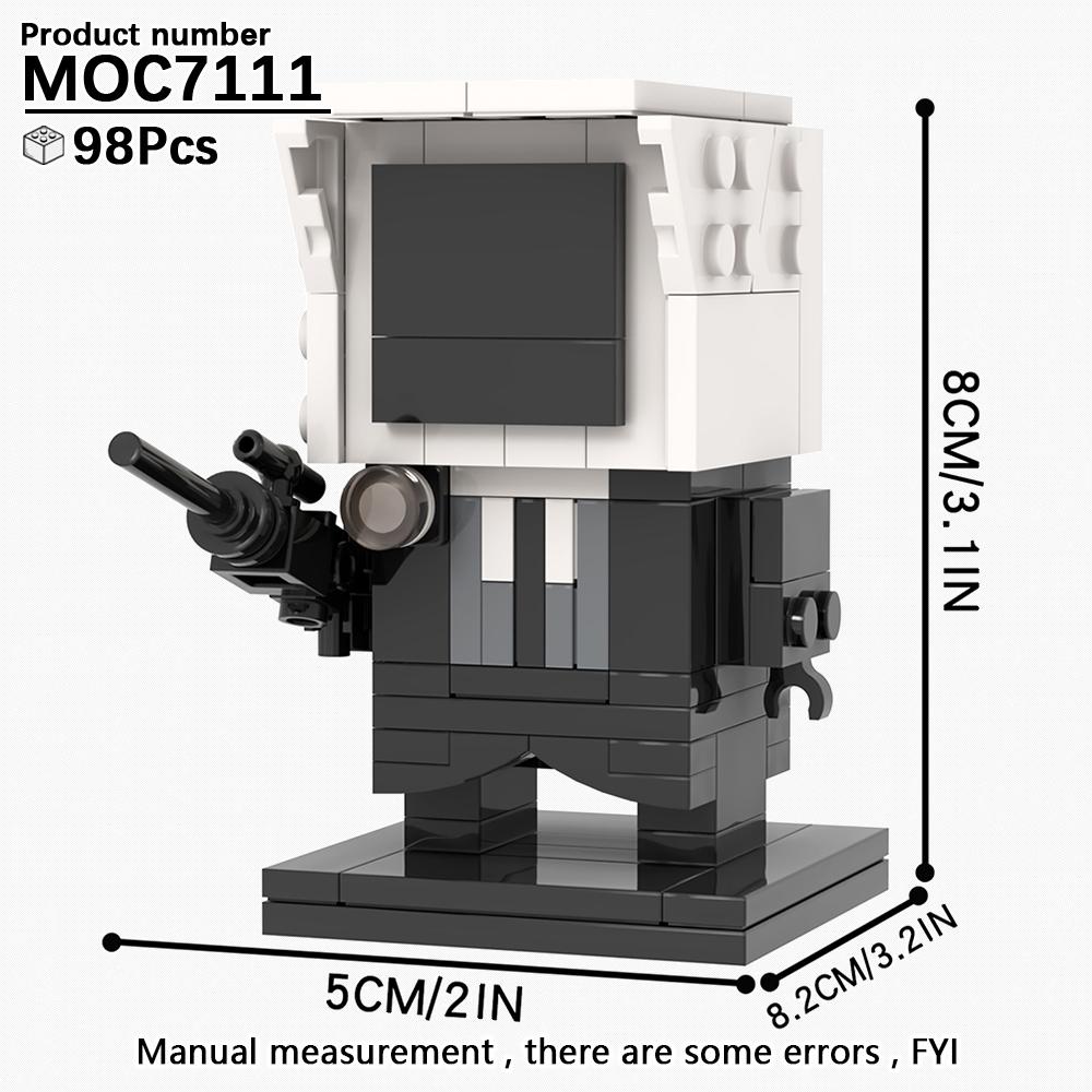 MOOXI Skibidi Туалет Кемпинг Набор MOC Кирпичи Игра Супер Титан Босс Вуфер ТВ Камера Динамик Сирена Человек Босс Строительные блоки Детские игрушки