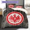 Black‑Red Eintracht Frankfurt Pattern Bedding Quilt Set  Home Decoration  Gift (1 * duvet cover + 2 * pillowcase  without core).xwn