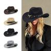 Funny Party Hats Cowgirl Hat Leathers Band Ladies Cowboy Hats for Womens Fedora Western Cowgirl Hat Vintage