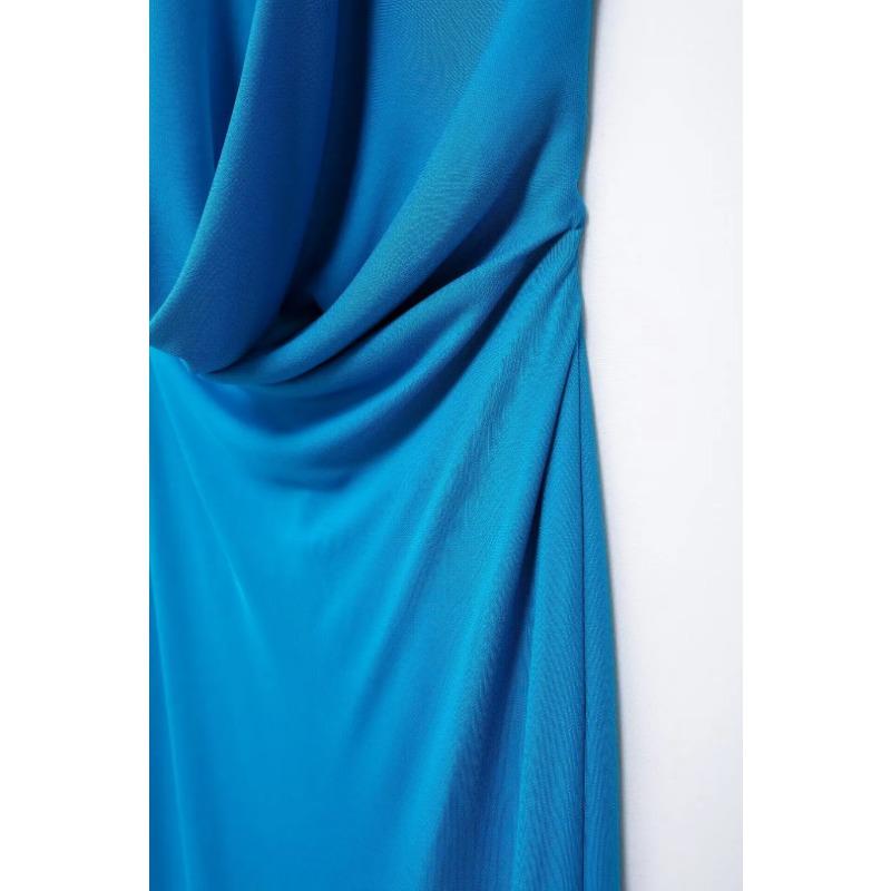 Летнее сексуальное однотонное платье с открытой спиной и лямкой на шее, женское винтажное облегающее вечерние платье с открытым вырезом, модная шикарная пляжная одежда с полыми бретелями