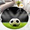 Коврик для гостиной, коврик для компьютерного стула, напольный коврик, ковер с мячом, футбольный баскетбольный детский коврик для спальни, декор комнаты для мальчиков, футбольные круглые коврики