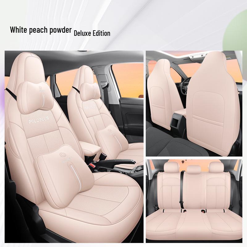 DJGY Подушка на сиденье из спортивной кожи для Volkswagen POLO PLUS - Всесезонный чехол для специальных автомобильных сидений