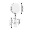 Heavy Duty Retractable Metal Wire Keychain Pull Badge Reel ID Lanyard Name Tag Card Badge Holder Reel Key Ring Outdoor Tool