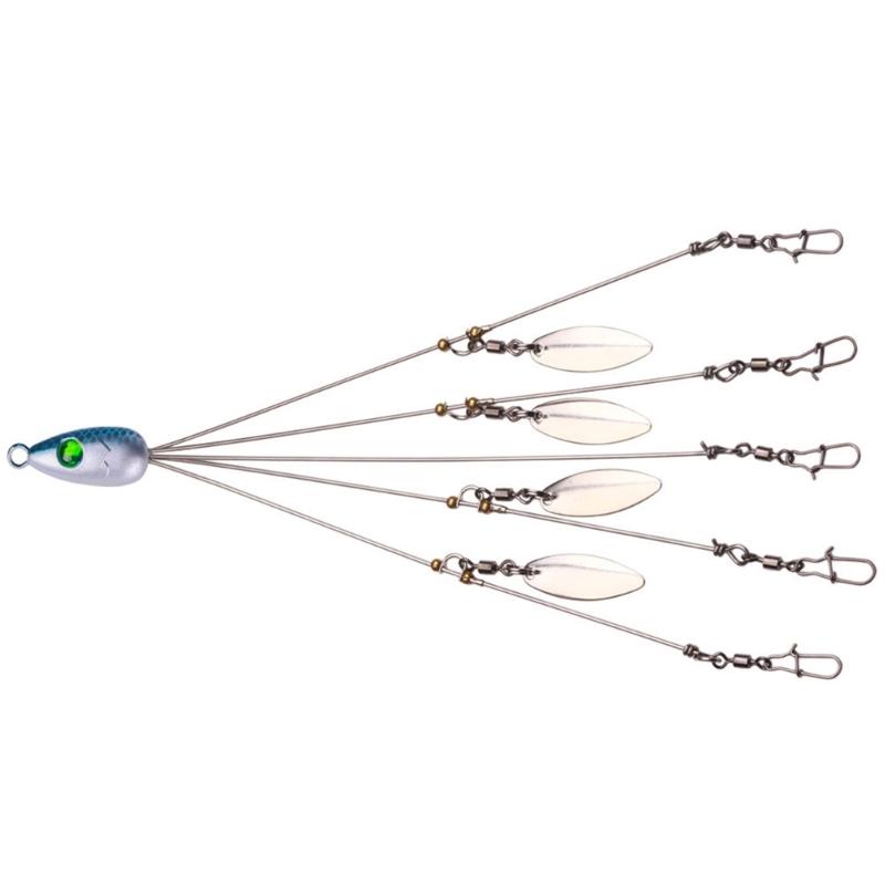 Рыболовные оснастки Umbrella Rigs 5-плечевые оснастки Набор с приманками Swimbait с 4 лепестками