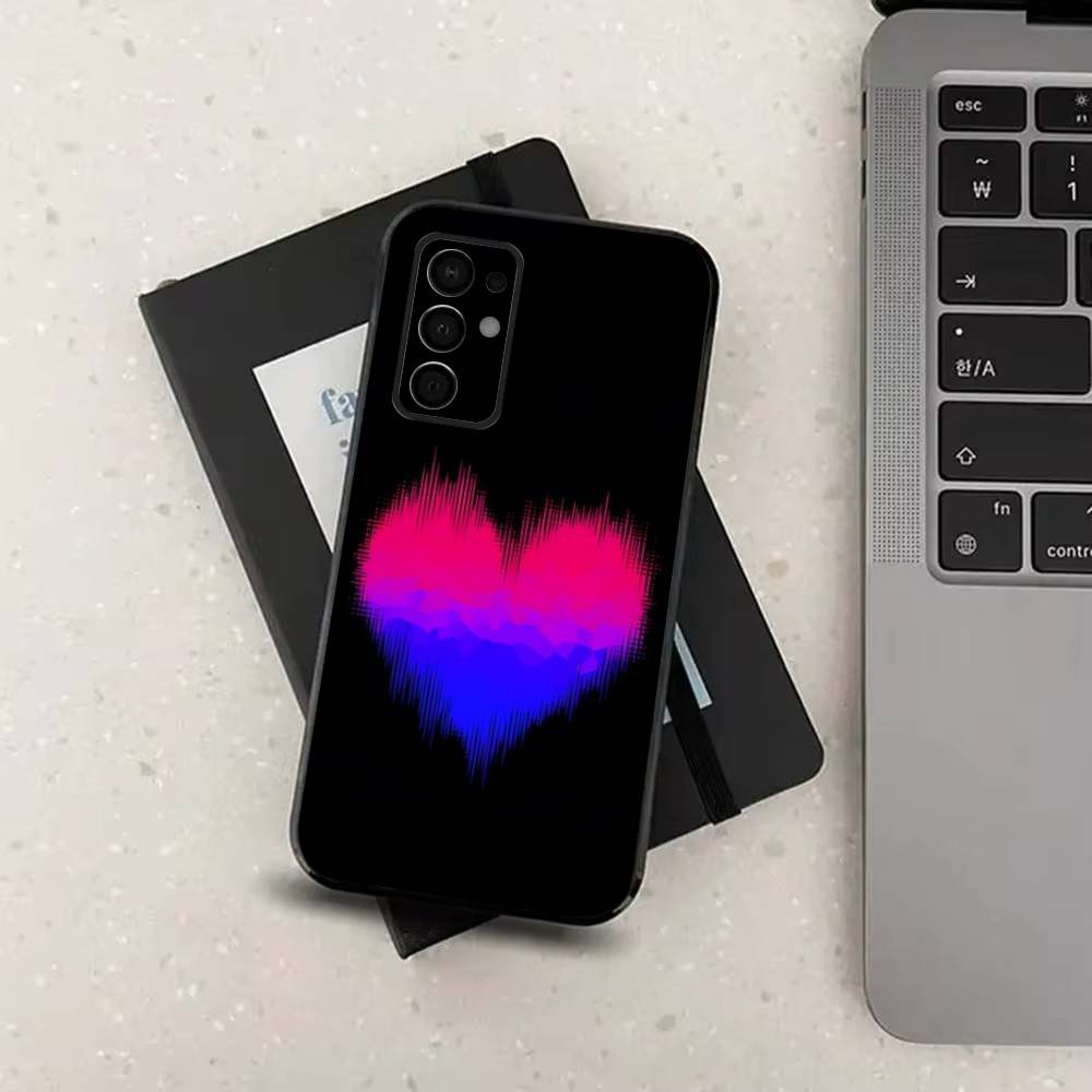 Флаг любовь Бисексуальное Искусство Чехол для Телефона Для Samsung Galaxy A73,31,32,72,41,53,52,71,22,5G,Note,J7,8,9 Мягкий Черный Силиконовый Чехол