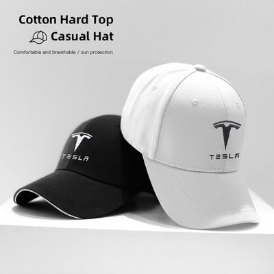 Для автомобиля Tesla Вышивка эмблемы Snapback Бейсболка Весна и Осень Открытый регулируемый Автомобильный логотип Повседневные кепки Шляпа от солнца
