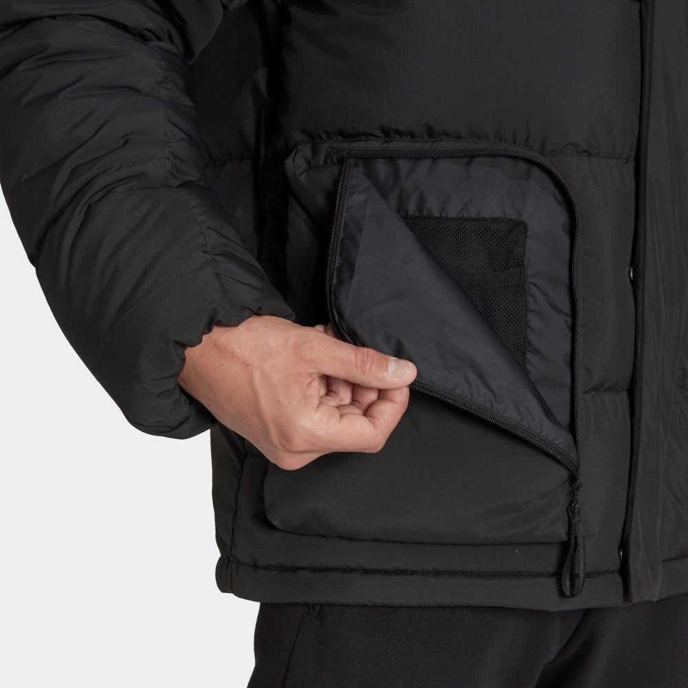Мужские пуховики Adidas Мужские Черные С капюшоном Умеренные