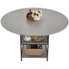 47 in Round Dining Table Wood Kitchen Table for 2-4 Person (Only Table)
