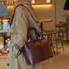 Vintage Leather Tote Shoulder Bag Women's Bag Large Capacity Head Layer Cowhide Bag
