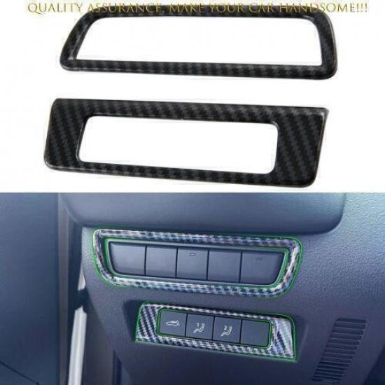 For Mazda CX-50 2023-2024 Carbon Fiber Driver's Side Dash Control Cover Trim 2pc