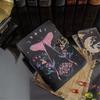 Кожаная книга теней «Луна-мотылёк» | Дневник для заклинаний чакр | Кожаный магический гримуар | Подарок для ведьмы | Блокнот ручной работы