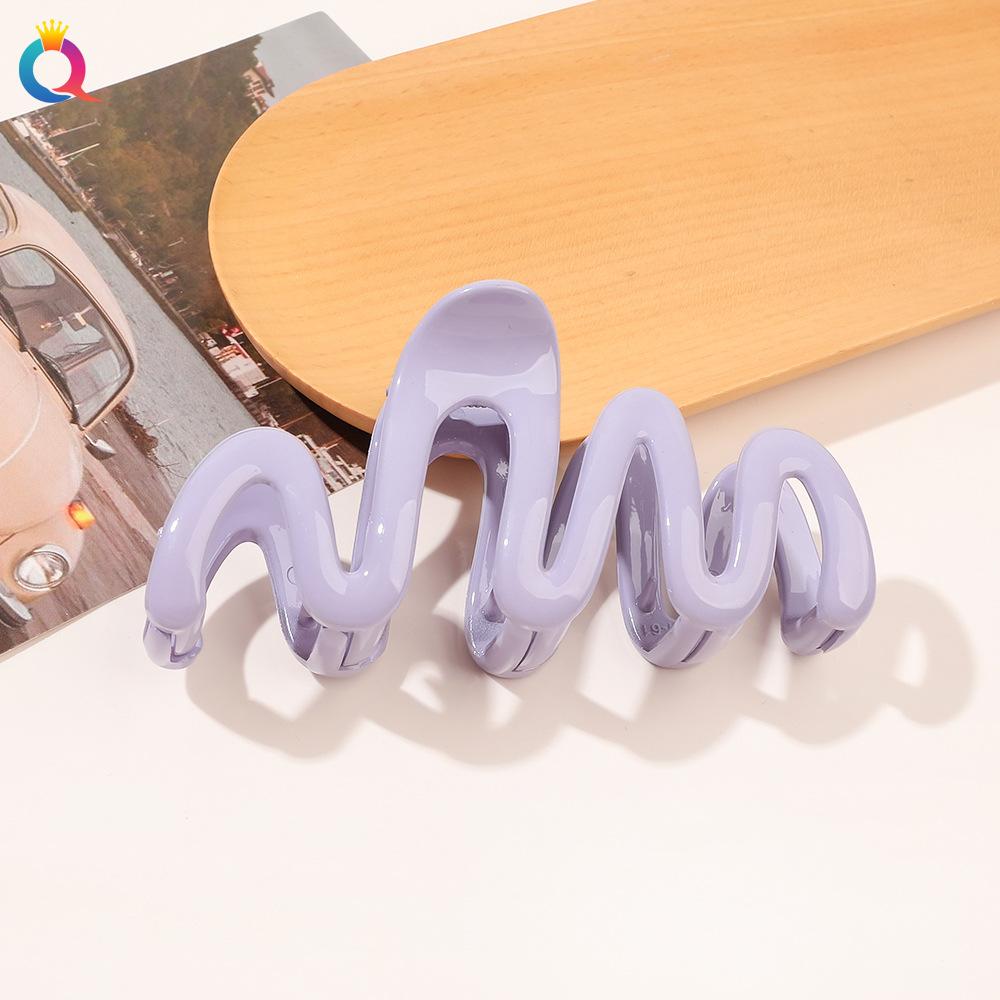 Цветная заколка для волос с волнистым кончиком Заколка для волос Заколка для волос Updo Заколка-акула Аксессуары для волос