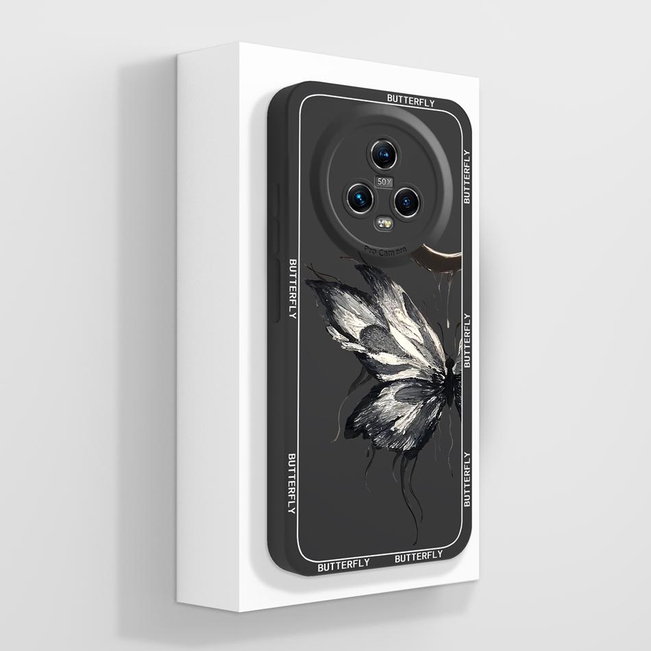 For Honor Magic 5 Pro Phone Case Cute Creative Full Protection Funda For Honor Magic5Pro Soft Liquid Silicone Anti Slip Bumper