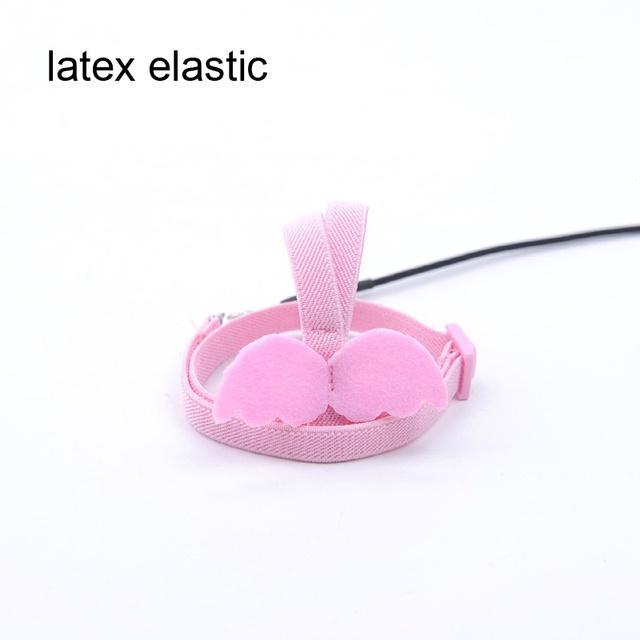 Parrot Harness and Leash Set Adjustable Outdoor Flying Training Rope with Wing for Small Medium Birds Cockatiel, Macaw, Budgie